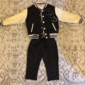 Matching Dolce & Gabbana Wool/Leather Dog Set